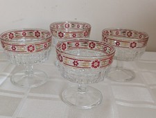 4 X Vintage Champagne Coupe