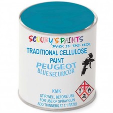 Cellulose Tin Paint For Peugeot Blue Securicor Kmk Traditional Spray Chip Fix