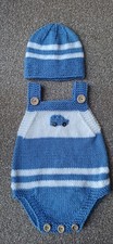 Hand Knitted Baby Romper And