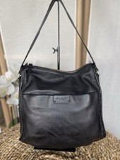 Radley black leather handbag hobo bag