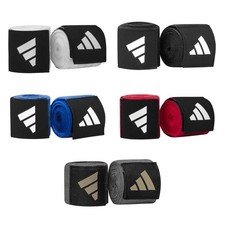 Adidas Boxing Hand Wraps 255cm IBA Muay Thai Bandages Black Red Blue White Grey