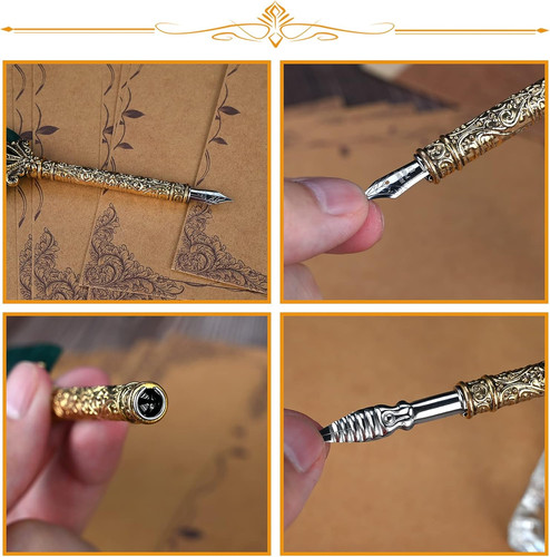 Vintage calligraphy quill pen - quill,