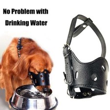 Soft Leather Muzzle for Dogs