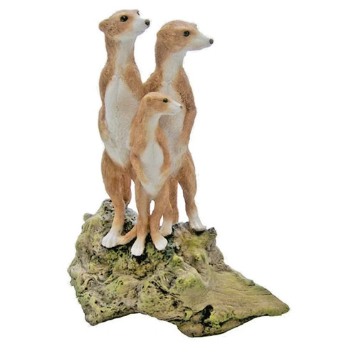 Meerkat family ornament - family, statue