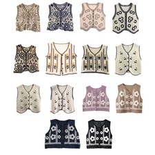 Crochet Sweater Vest Coat