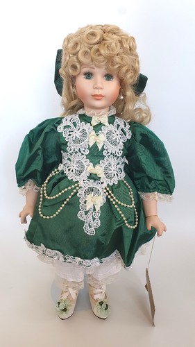 Porcelain musical doll - porcelain,