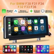 10.25" Android 14.0 Car Sat Nav For BMW 3 Series F30 F31 F33 NBT CarPlay 4G WIFI