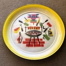 Vintage 1960's Enamel Tin BBQ