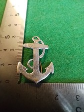  Vintage Metal Anchor Badge