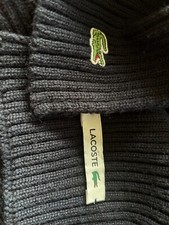 LACOSTE MENS SCARF✔️DARK BLUE✔️RIBBED SCARF✔️GENUINE✔️FROM LACOSTE SHOP✔️