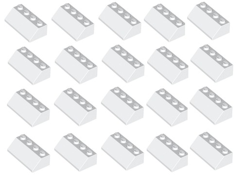 Lego white roof - roof, (pack