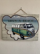 Camper van wooden picture - vw,