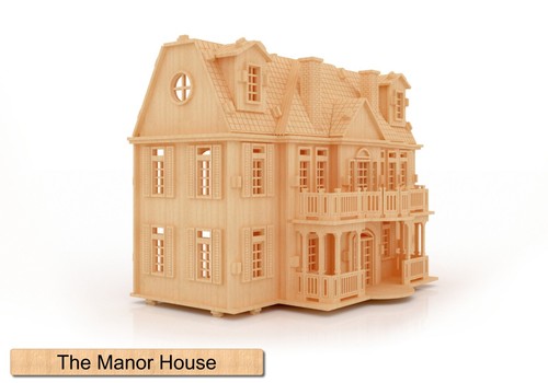 Dolls house mansion laser - house, /