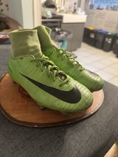 Fluorescent Green Nike Mercurial Football Boots, Junior, Good Used Condition