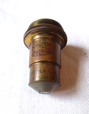 Antique brass microscope - antique,