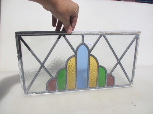 Antique stained glass window - stained,