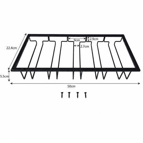 Under cabinet shelf wine glass - cabinet,