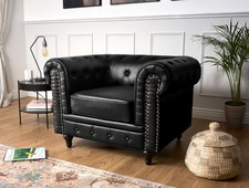 Chesterfield Sofa Suite Faux