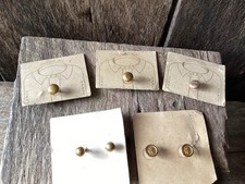 Antique Vintage Dress Stud Tuxedo Shirt Solitaire Button Original Cards Bundle