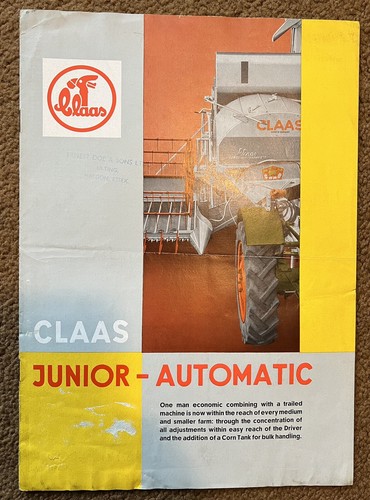 Claas combine tractor brochure - claas,