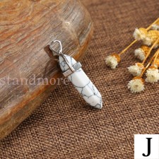Quartz Chakra Crystal Healing Point Cut Gemstone Pendant Reiki Necklace Gift UK