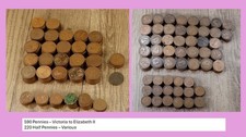 Approx 590 Old Penny Coins &