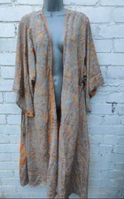 Kaftan Sari Fabric Beach Cover Up Boho Hippy