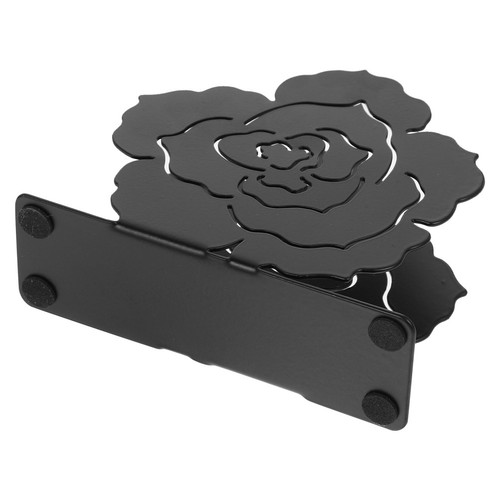 Stylish black iron napkin - black,
