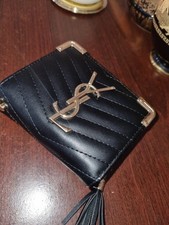 YSL Wallet (Quilted Black) in
