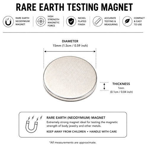 Silver coin testing - testing, neodymium