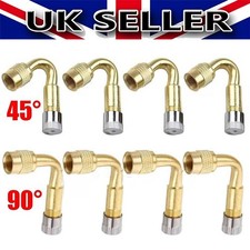 4X 45/90 Degree Angle Tyre Valve Extension Adaptor Motorcycle Motorbike Car Bike