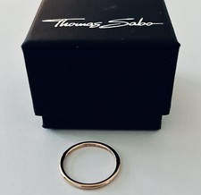 Thomas Sabo Sterling Silver Gold Plated Ring Size 54. New In Package