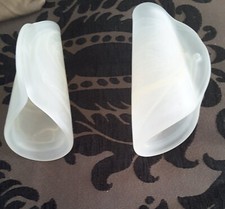 Replacement Glass Lamp Shades Elstead Lighting  Fittings Gold  Unusual Shape x 2