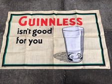Guinness Guinnless Irish Linen Tea Towel Collectible