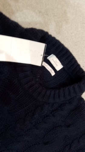Navy cableknit jumper next - navy,