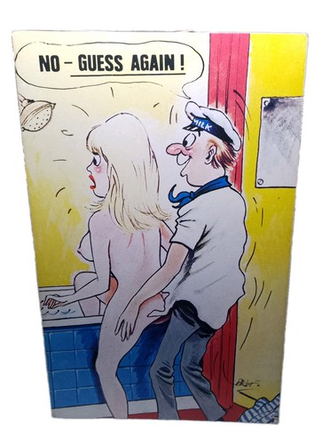 Retro saucy seaside postcard - retro,