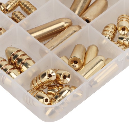 46x fishing brass - brass, sinkers
