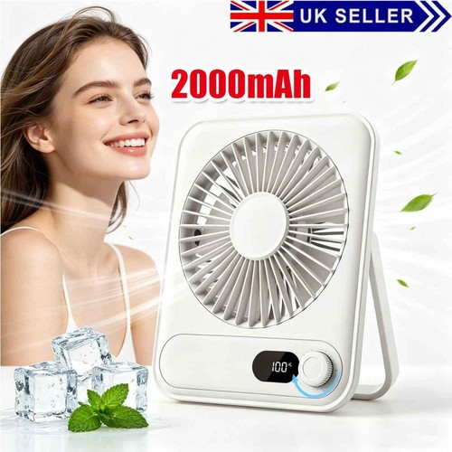 Desk fan rechargeable - fan,