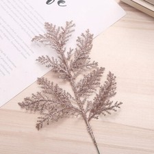 10X Glitter Leaf Stems