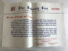 NY Subway Subway Sun Ad 27 No