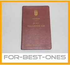 Rolls Royce owners manual 20HP
