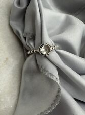 Preloved Genuine Pandora April Crystal Birthstone Bloom Ring ALE 925 Size 50 ❣️
