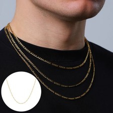 3MM Solid Figaro Link Chain