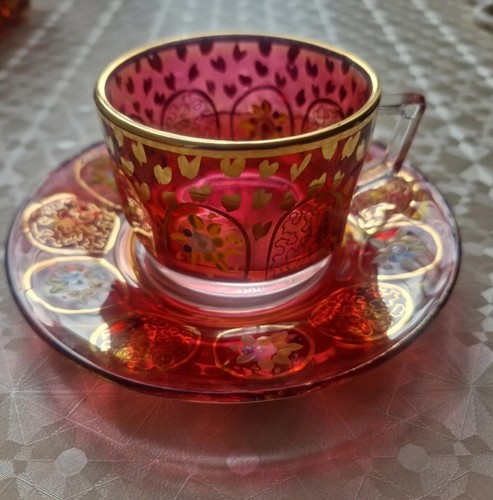 Vintage bohemian glass - bohemian,