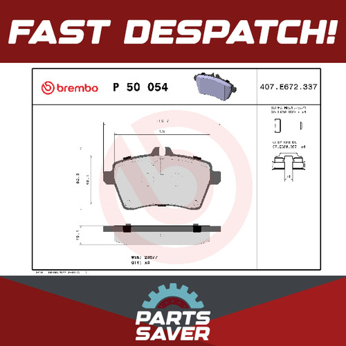 Brake pads set fits - brake,