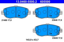FRONT BRAKE PAD SET DISC BRAKE FITS: TOYOTA SUPRA 3.0 I BI-TURBO /3.0 I .TOYO