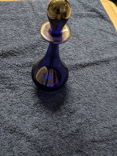 Bristol blue glass decanter - bristol,