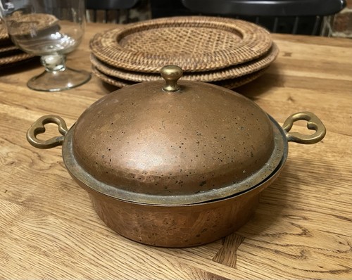 Antique copper dish - antique,