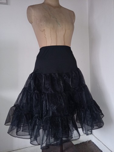 Black sheer tulle tutu midi - tutu,