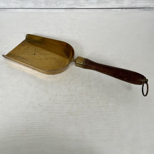 Antique brass coal - brass, shovel